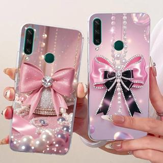 Dành Cho Huawei Y6P 2020 Ốp Điện Thoại Hoa Butterflu Nhiều Màu Sắc Thiết Kế Thời Trang Nữ Vỏ Silicon Mềm Trong Suốt Ốp Lưng Huawei Y7P