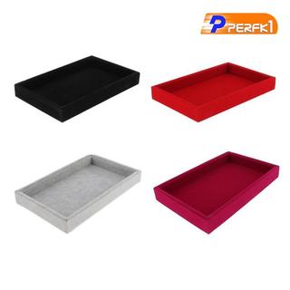 Schmucktablett Schmucklade Giá đỡ trang sức được làm bằng da lộn nhân tạo, Hộp đựng bông tai trang sức để lưu trữ đồ trang sức