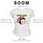 BOOM Áo Baby Tee Nữ Cotton Ôm Body-Áo Thun Ngắn Tay Y2K In Hình PhongCách Mùa Hè, Cổ Tròn Hàng Đầucách hàn quốc phong683