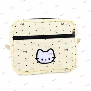 Túi đựng máy ảnh PYCOU, có dây đeo Túi lưu trữ dung lượng lớn, Túi trang điểm Mini in dấu chấm bi INS cho Instax / CCD