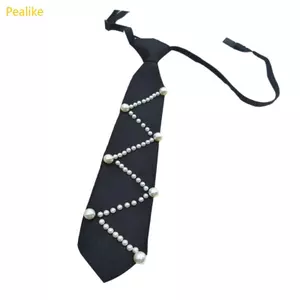 Hạt giống như ngọc trai lấp lánh Cà vạt trang trí Dễ dàng buộc Thiết kế Polyester nhẹ cho tiệc cưới