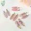 Dụng Cụ Tạo Kiểu Tóc Đơn Giản Màu Hồng Liền Mạch Kẹp Tóc Nữ Acetate Tấm Không Uốn Cong Nổ Kẹp Dubill Kẹp Tóc