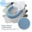 Pufangbliss Vỏ Ghế Vệ Sinh 1 Cái Mềm Có Thể Giặt Đệm Ấm Cho Phòng Tắm Nhà Bảo Vệ Lạnh VN
