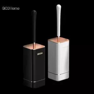 GCDHome Silicone Bàn Chải Vệ Sinh Bộ Tay Cầm Dài Không Khoan Treo Tường Qui Khô Rò Rỉ Cho Phòng Tắm Vệ Sinh Sâu Bền Đa Năng Sử Dụng HOT