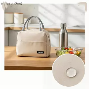 Túi đựng hộp cơm trưa màu trơn di động AA có cách nhiệt để mang đồ ăn trưa tiện lợi và hoạt động ngoài trời VN