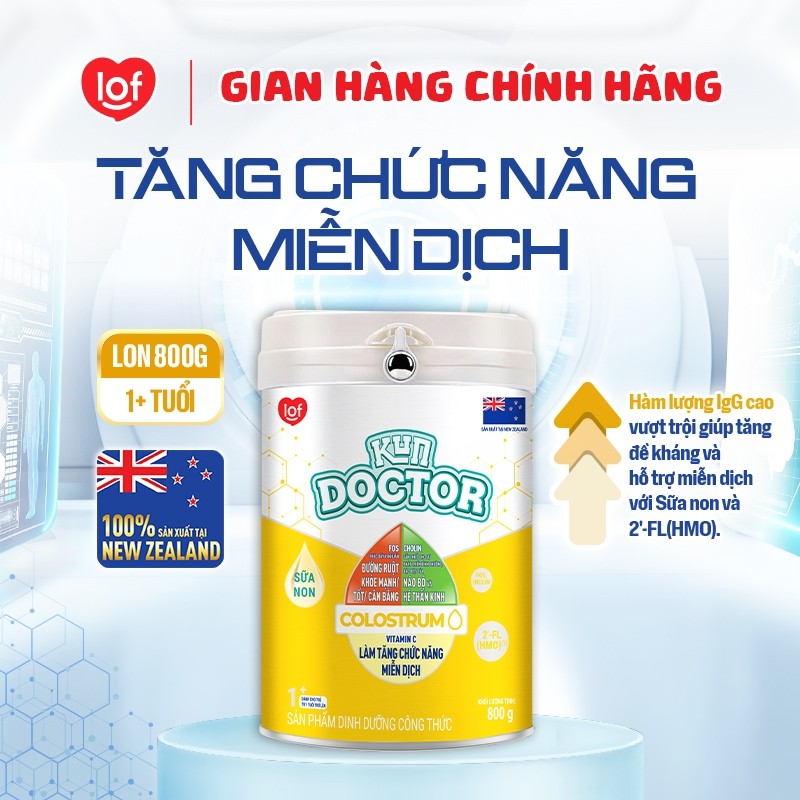 Sữa bột dinh dưỡng KUN DOCTOR COLOSTRUM 1+ lon 800gr