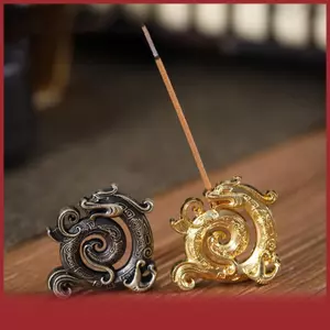 COD hương Stick chủ rồng rùa hương Burner hợp Kim Ốc Tượng điêu khắc mini đồ trang trí đồng thau đồng Sen bàn trang trí