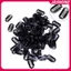 JASMINE 10 / 100 Toupee tóc giả kẹp snap clip w / cao su ba tóc nối dài 8 răng JASMINE