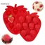 GCDHome Dâu Đá Khay Dâu Khuôn Silicon Cho Sô Cô La Kẹo Bánh Cupcake Xà Phòng Nướng Jello Cookie Sáp Crayon Nóng chảy HOT