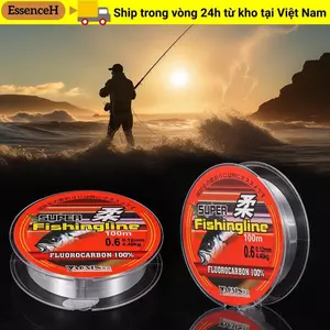 ESSENCEH 100m 100% Fluorocarbon Dây Câu Dây Chắc Chắn Dây 0.8-6LB Dây Giải Quyết
