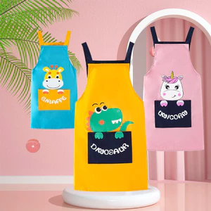 Tạp dề Smock chống thấm nước cho trẻ em Tranh nghệ thuật dài tay Mẫu giáo Lớp học bữa ăn, Mầm non, Ở nhà hoặc JGHV