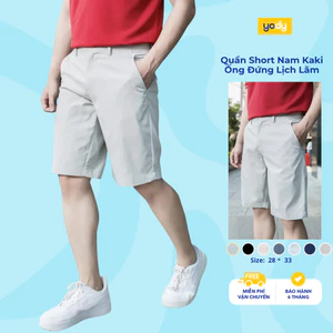Quần sooc nam Yody chất liệu Kaki, quần short co giãn thoải mái TRA - QSM5019