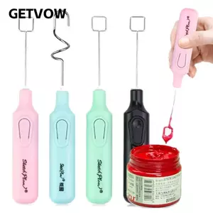 Máy trộn bột điện GETVOW, Máy khuấy sơn khuấy nhanh màu kẹo, Điện đa năng ngay cả sơn màu Máy khuấy nghệ sĩ sử dụng