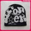 JASMINE Vintage Y2K Len Acrylic Dệt Kim Mũ Nữ Beanie Mùa Đông Ấm Bò Bông Tai Kẹp Hip Hop Thường Ngày Skullies Mũ Ngoài Trời JASMINE