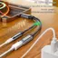 Tai nghe btsg Type C đến 3 5mm và đầu nối sạc 100W Bộ chia cáp tăng cường khả năng tương thích thiết bị di động