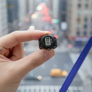 PNPIA- Nhẫn Đồng Hồ Mới Bán Chạy Mini Ngón Tay Đồng Hồ Điện Tử Sáng Tạo Hợp Kim Vỏ Ngón Tay Cặp Đôi Nam Và Nữ