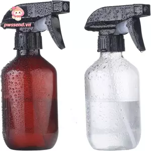 PWSSEND 2 Chai Xịt Nước Thực Vật, Bình Xịt Rỗng Không Chứa BPA, Nhựa 500ml Có Vòi Phun Có Thể Điều Chỉnh Làm Sạch Chai Xịt