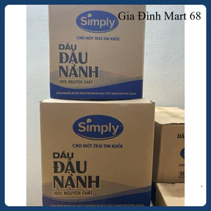 Thùng Dầu Ăn Simply Đậu Nành 1L / 2L / 5L Chính Hãng – Giá Sỉ Đại Lý