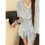 Phụ Nữ Nơ Chấm Bi Tay Ngắn Loungewear Bộ Trong Nhà Còn Lại Hàng Ngày Ngoài Trời Xuân Thu Giải Trí Mặc Nhà