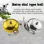 TMOY Xe Đạp Retro Chuông Giải Trí Xe Đạp Mặt Số Chuông Nhôm Bạc Vàng Cà Phê Nâu Chuông Xe Đạp Chuông Xe Đạp TMOY