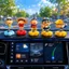 2026 Phong Cách Mới Xoay Crayon Shin-Chan Xe Đồ Trang Trí Trung Tâm Điều Khiển Trang Trí Người Ảnh Hưởng Văn Phòng Công Nghiệp Po