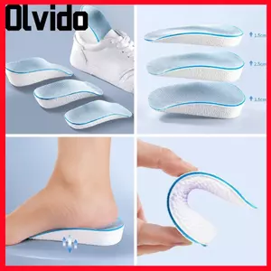 OLVIDO Đế tăng chiều cao, Miếng đệm nâng gót xốp EVA thiết kế vô hình, Giảm xóc 1.5 / 2.5 / 3.5CM Đệm giày nửa đầu thoáng khí mềm mại Đi bộ hàng ngày