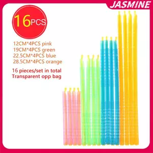 JASMINE 16 Pa Seal Lo Sti Túi Bảo Quản Thực Phẩm Kẹp Con Dấu Thực Phẩm Sti Nhựa Thanh Cói Kẹp Nhà Bếp Tiện Ích Tái Sử Dụng JASMINE