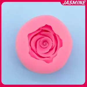JASMINE 3D Hoa Hồng Đẹp Khuôn Silicon DIY Bánh Sô Cô La Trang Trí Dụng Cụ Fondant Bánh Cưới Trang Trí Hoa Xà Phòng Khuôn JASMINE