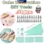 MAKY 34 Chiếc Có Thể Tái Sử Dụng Bánh Đường Ống Bộ Icing Vòi Phun Bánh Ngọt Túi Cạp Bộ Cho Gia Đình Nhà Bếp Nướng DIY Trang Trí Tiệc VN