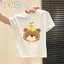 Áo thun ngắn tay cho trẻ em Cool Lemon Print Kính râm hàng đầu Đồ họa mùa hè mặc thường ngày