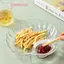 1 Vỏ Đĩa Bánh Bao Trong Suốt Có Đĩa Giấm Đĩa Giấm Món Ăn Sushi Ăn Sáng Trái Cây Khô Vỏ Ốc sên Đĩa khạc nhổ