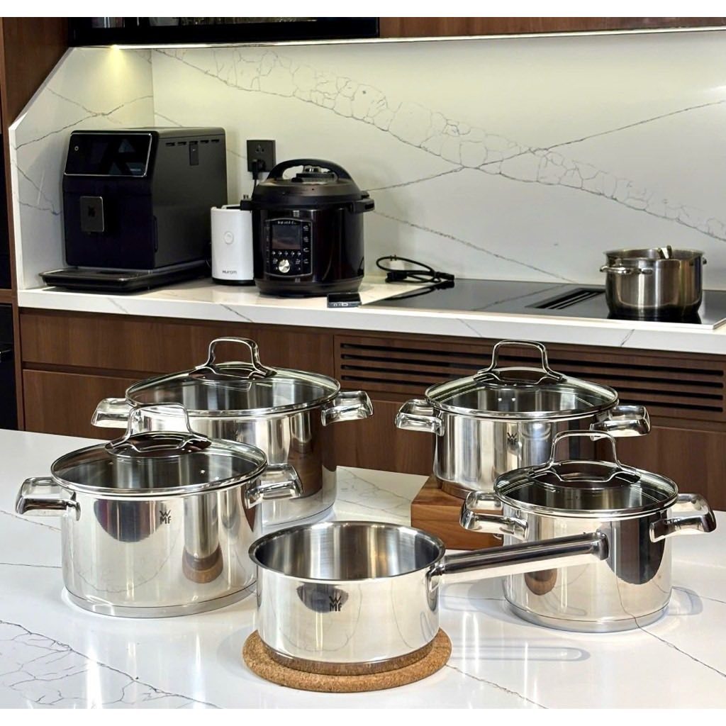 Bộ Nồi WMF Belmonte 5 Món Inox Cromargan 18/10 Chính Hãng Bảo Hành 24 Tháng