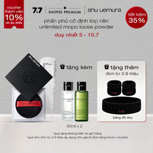 phấn phủ dạng bột siêu mịn mờ lì kiềm dầu lâu trôi shu uemura unlimited mopo breathable fixing loosepowde