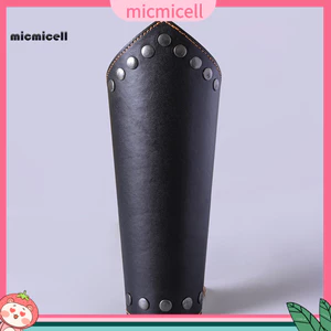 MIC _ Men Halloween Cánh Tay Vòng Tay Có Thể Điều Chỉnh Đinh Tán Trang Trí Cá Tính Giả Da Phong Cách Vintage Cosplay Thời Trung Cổ Chữ Thập Dây