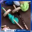 2 Chiếc DIY Thả Trục Chính Top Whorl Sợi Spinner Tay Bánh Xe Gỗ + Kim Loại DIY Thả Trục Cho Sợi Làm Sợi Trục Chính Cho Người Mới Bắt Đầu May