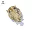 Cú Động Vật Thổ Cẩm Dành Cho Nữ Kim Loại Kim Loại Kim Cương Giả Pin Thời Trang Thanh Lịch Phù Hợp Với Đầm Phụ Kiện Trang Sức Cho Nữ Công Sở [Mina]