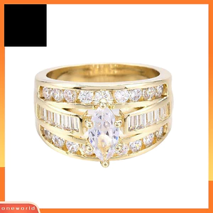 Một thế giới| Thời Trang Nữ Cubic Zirconia Kẻ Sọc Cưới Đính Hôn Nhẫn Trang Sức