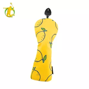 Phong Cách Da PU Câu Lạc Bộ Golf Đầu Bao Da Lemon In Gỗ Bảo Vệ Bảo Vệ Cho Phụ Kiện Golf Chống Mài Mòn Sử Dụng Ngoài Trời