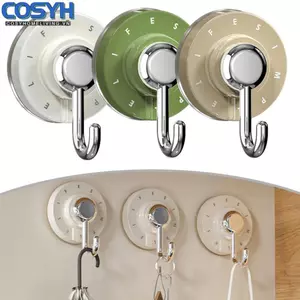 <cosyh>Rotary Suction Hook 3KG Load Capacity For Hanging Towels Strong Adhesion Hook