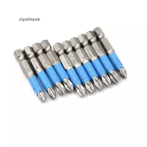 Ziyulinyuk Mới 1 PC 1 / 4 "Lục Giác Từ Tính Chống Trơn Trượt Tua Vít Điện Tầm Xa Mũi PH2 Chiều Dài 50mm Dụng Cụ Điện Một Mặt VN