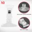 2 Kẹp kẹp cốc hút tường bằng nhựa trong suốt 47mm