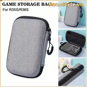 MONOSTYLE 1 Túi lưu trữ bảng điều khiển trò chơi, Túi đựng dây kéo Máy chơi game EVA, Túi xách bảo vệ chống rơi di động cứng bền bỉ cho R36S / R35S