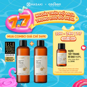 Combo 2 Nước Tẩy Trang Bí Cocoon Làm Sạch & Giảm Dầu Hasaki Sản Phẩm Chính Hãng