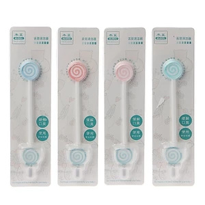 Yoo Lollipop Shape Baby Lưỡi Cleaner Dụng cụ cạo lưỡi Đồ chơi mọc răng cho trẻ sơ sinh