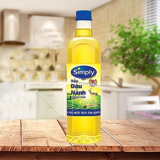 Dầu đậu nành Simply thể tích 1 Lít tốt cho sức khỏe
