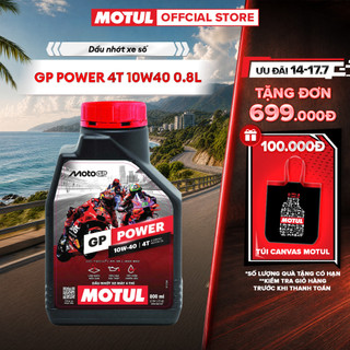 Dầu nhớt xe máy MOTUL GP POWER 4T 10W40 0.8L