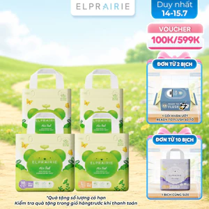 Combo 3 Tã/Bỉm Quần Hàn Quốc ELPRAIRIE Air Feel Siêu Thoáng, Mềm Nhẹ Tối Ưu - Đủ Size M-XXL Cho Bé Từ 6-25Kg