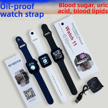 Nhà máy Bán buôn Đồng hồ thông minh 1.44 Màn hình Đường huyết Huyết áp Axit tiết niệu Theo dõi mỡ cơ thể Đồng hồ người cao tuổi11