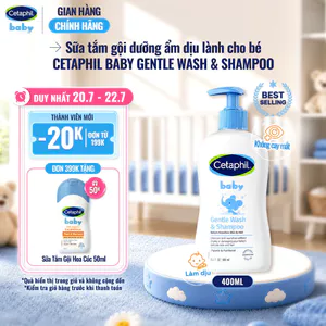 Sữa tắm gội dịu lành cho bé CETAPHIL BABY GENTLE WASH & SHAMPOO 400ML