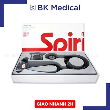 ( hỏa tốc) Ống nghe 2 mặt Spirit CK-SD601CPF Deluxe Siêu Cao Cấp Đen Mờ (Khám Nội & Khám Nhi)